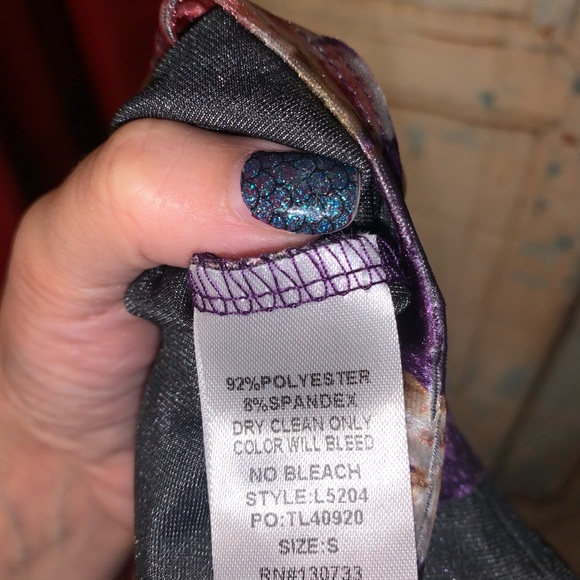 Floral velvet swing dress - Picture 4 of 4